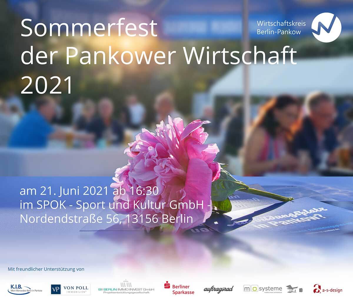 Wirtschaftskreis Pankow - Sommerfest der Pankower Unternehmer und Unternehmerinnen - Sommerfest der Pankower Wirtschaft Juni 2021