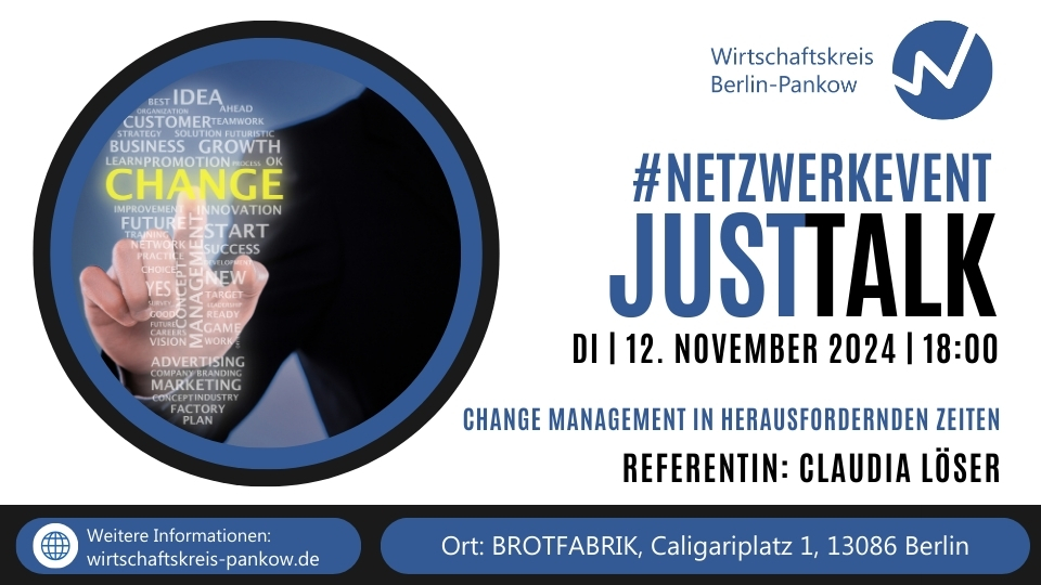 12. November 2024: Just Talk – Veränderungsmanagement und Nachhaltigkeit