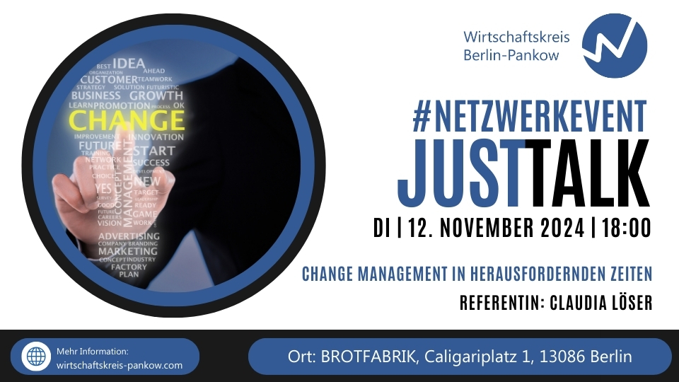 12. November 2024: Just Talk – Veränderungsmanagement und Nachhaltigkeit